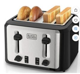 Black +Decker 4 Slice Toaster 