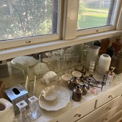 Modern Home Decor Lot — Glass Vases, Candles, Marble, Brass, Ceramic (Retail $200+)