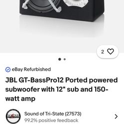 12” Subwoofer All In One With Amp
