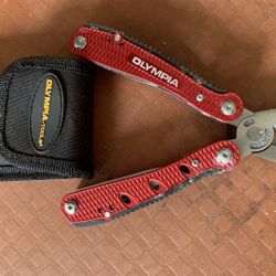 Multitool By Olympic In A Belt Hanging Case