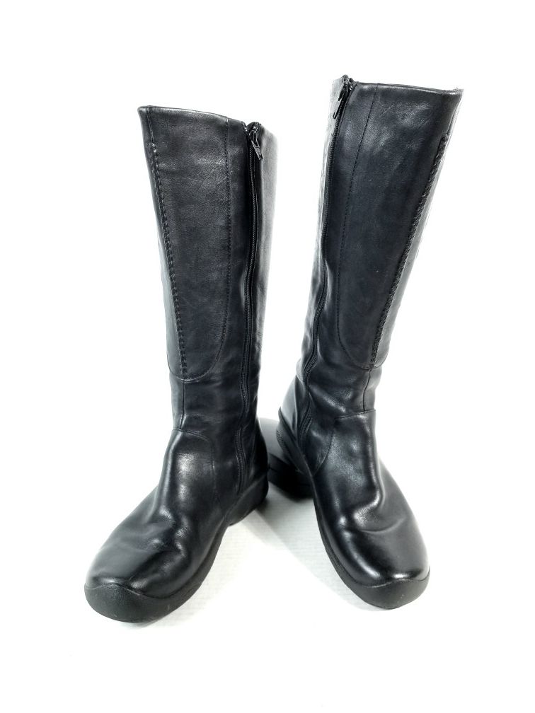 Keen Women's Size 9.5 Bern Baby Bern 5477 Black Leather Zip Up High Boots :S1
