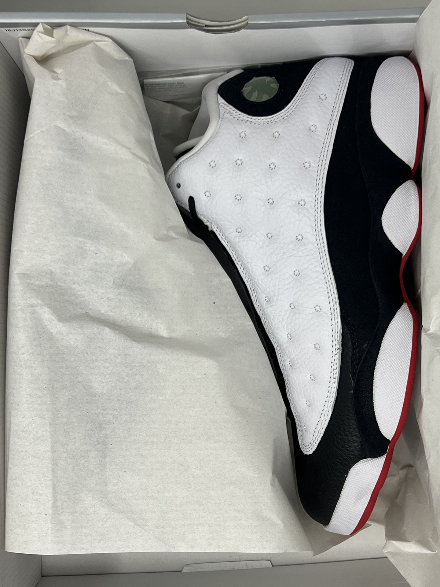 Men’s Air Jordan Retro 13 - WHITE/TRUE RED-BLACK He Got Game (2018) 11.5