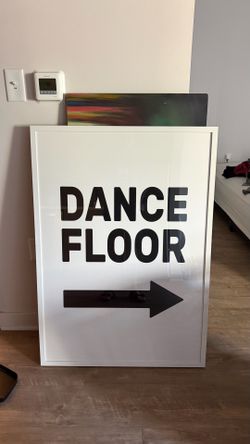 Dance Floor sign