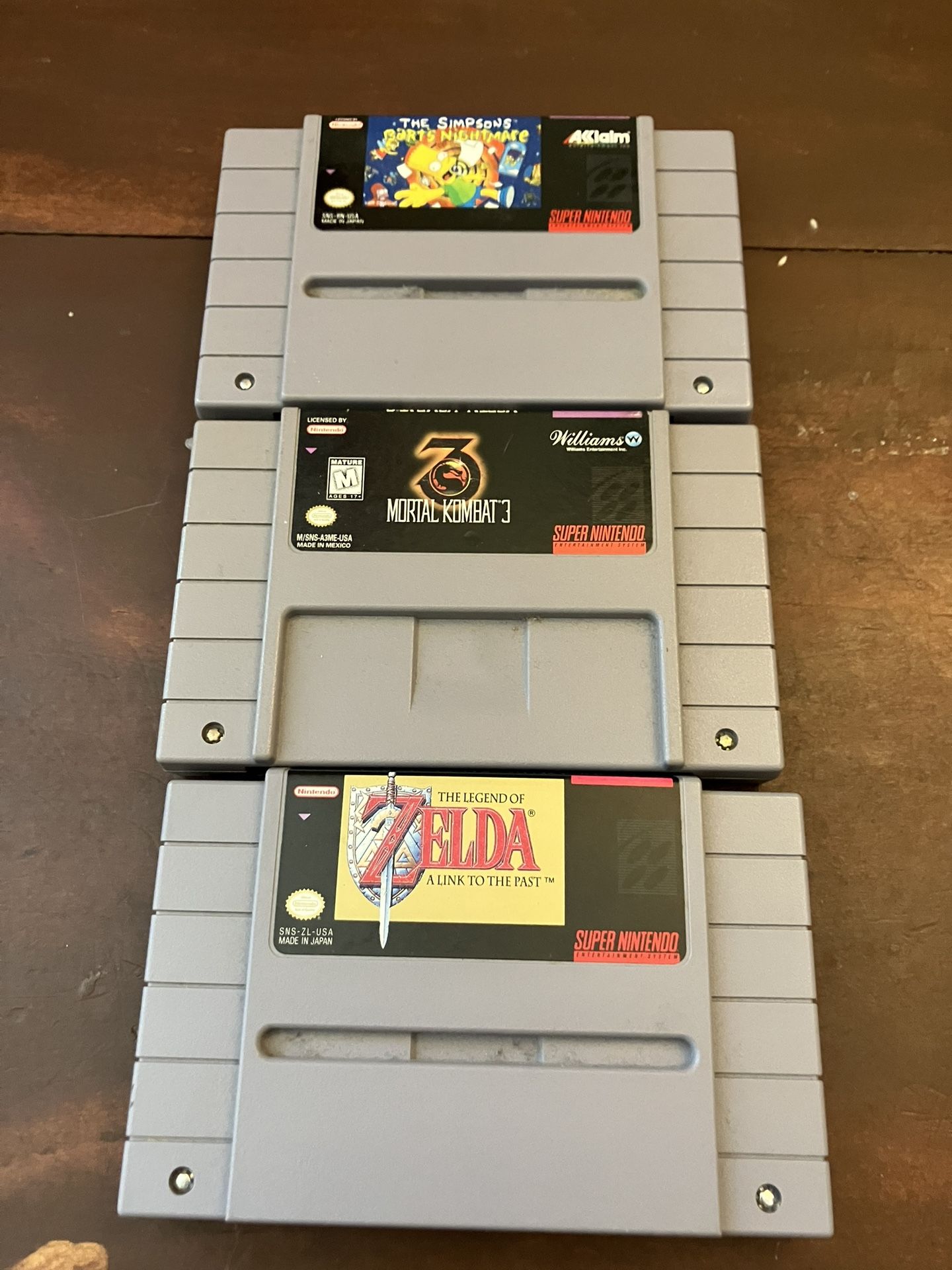 VINTAGE Super Nintendo Games