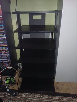 6 Shelf Black Stand