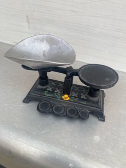 Vintage Miniature Cast Iron Scale