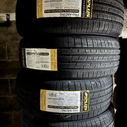 SET OF FOUR NEW TIRES 235/55/19 APLUS INCLUDING MOUNT AND BALANCE, ASK ME FOR SIZES AND BRANDS 