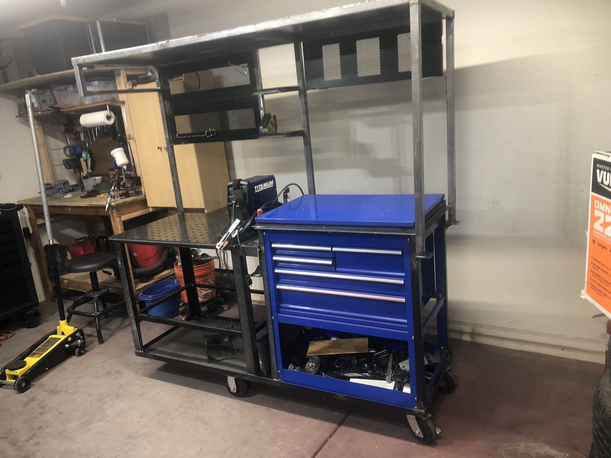 Heavy Duty Welding/Workbench Tool Box Cart