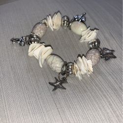 Beautiful White Charm Bracelet