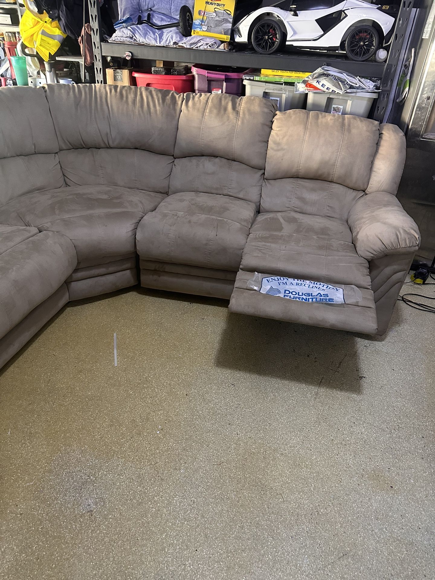 Beautiful sectional couch with hide a bed