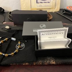 William Henry Amber / silver BB19-AMB Bracelet Amazing And rare