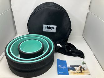 Chirp Wheel 3 Pack Back Pain Relief Stretching 12” 10” 6” w/Carrying Case
