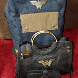 Wonder Woman  Backpack And Purse  