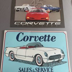 2 Corvette Signs
