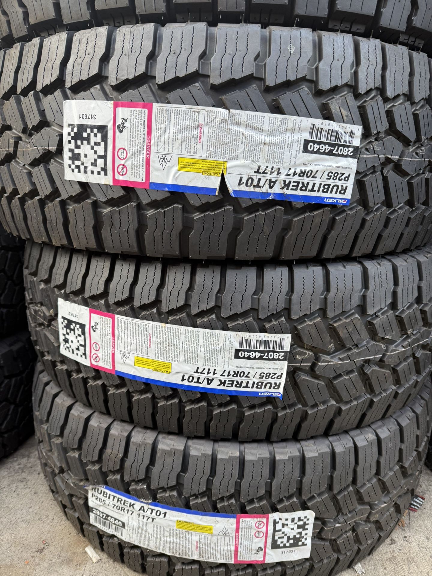 FALKEN RUBITREK A/T01 285/70R17 TIRES ON SALE!!!!!