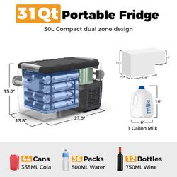 Setpower 12v or Ac Port Refrigerator Freezer for rv or car