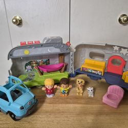 Fisher Price Little People Light-up Learning Camper With 3 Smart Stages Levels