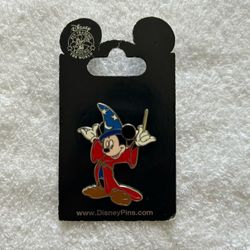 Walt Disney World Fantasia Sorcerer's Apprentice Mickey Character Pin (VINTAGE)