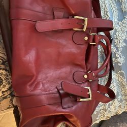 Italian Leather Duffle Bag