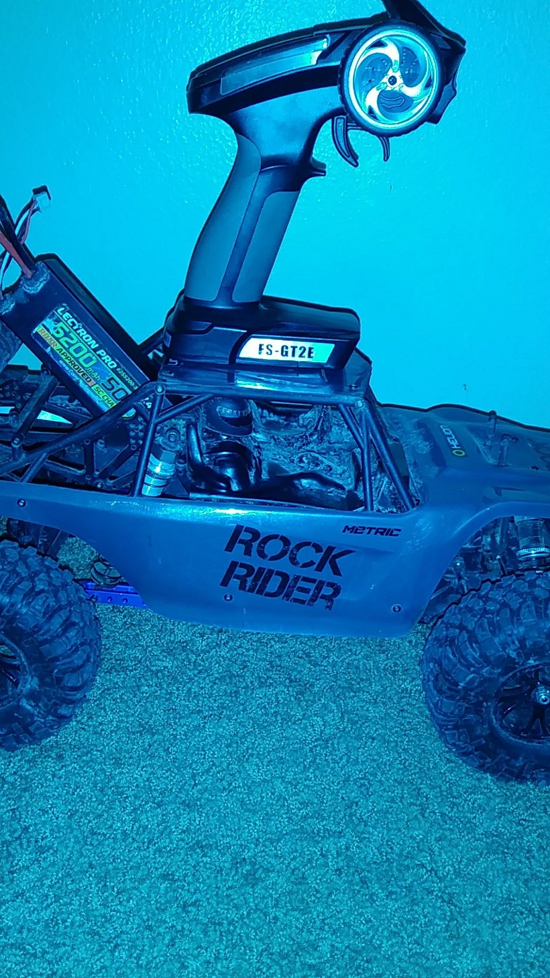 Rc car. Helion rock rider. Upgraded