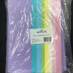 New Hallmark Pastel Rainbow Bulk Tissue Paper