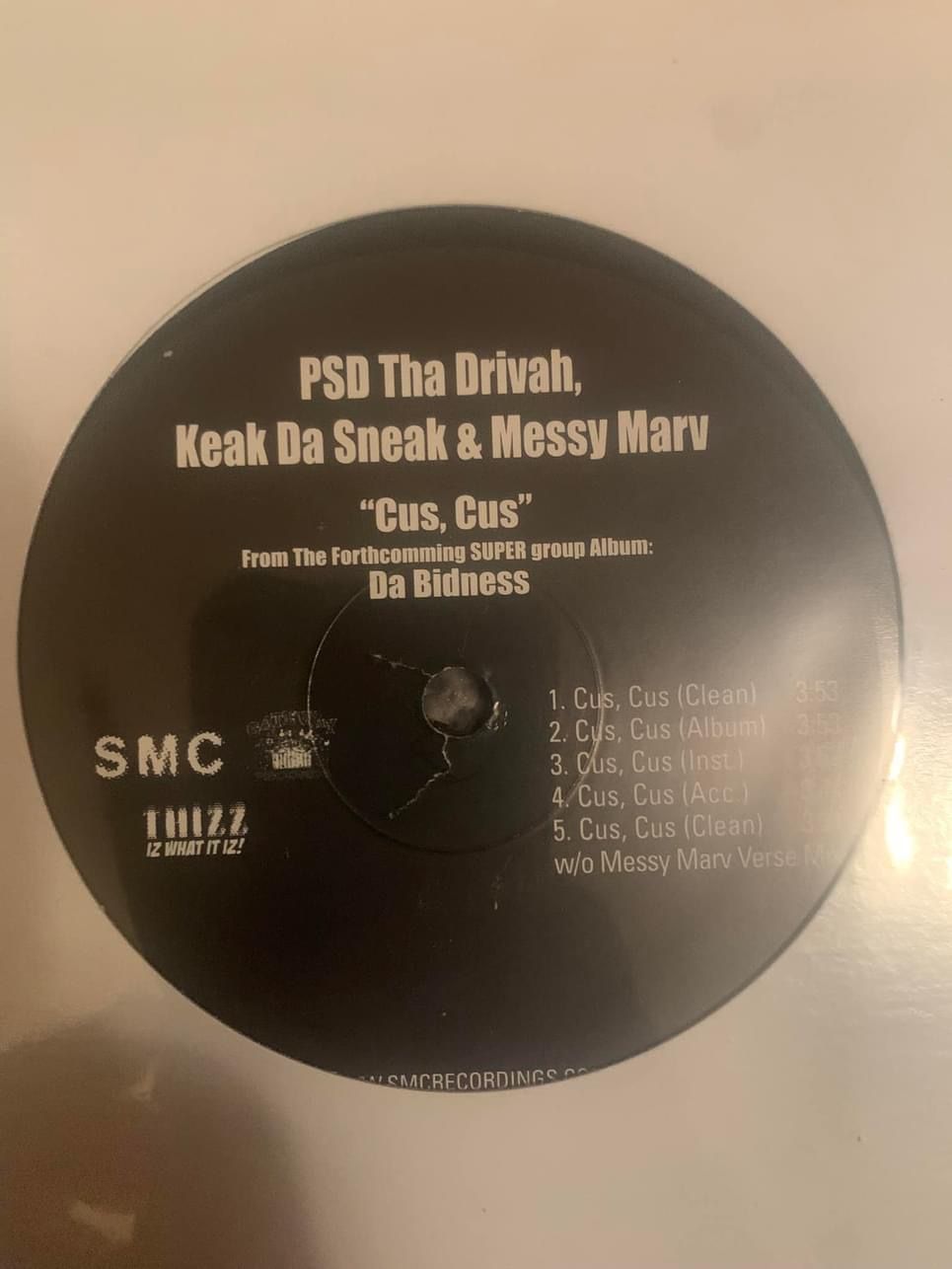 Messy Marv, Keak Da Sneak, Psd - Cus Cus 12” Vinyl Record