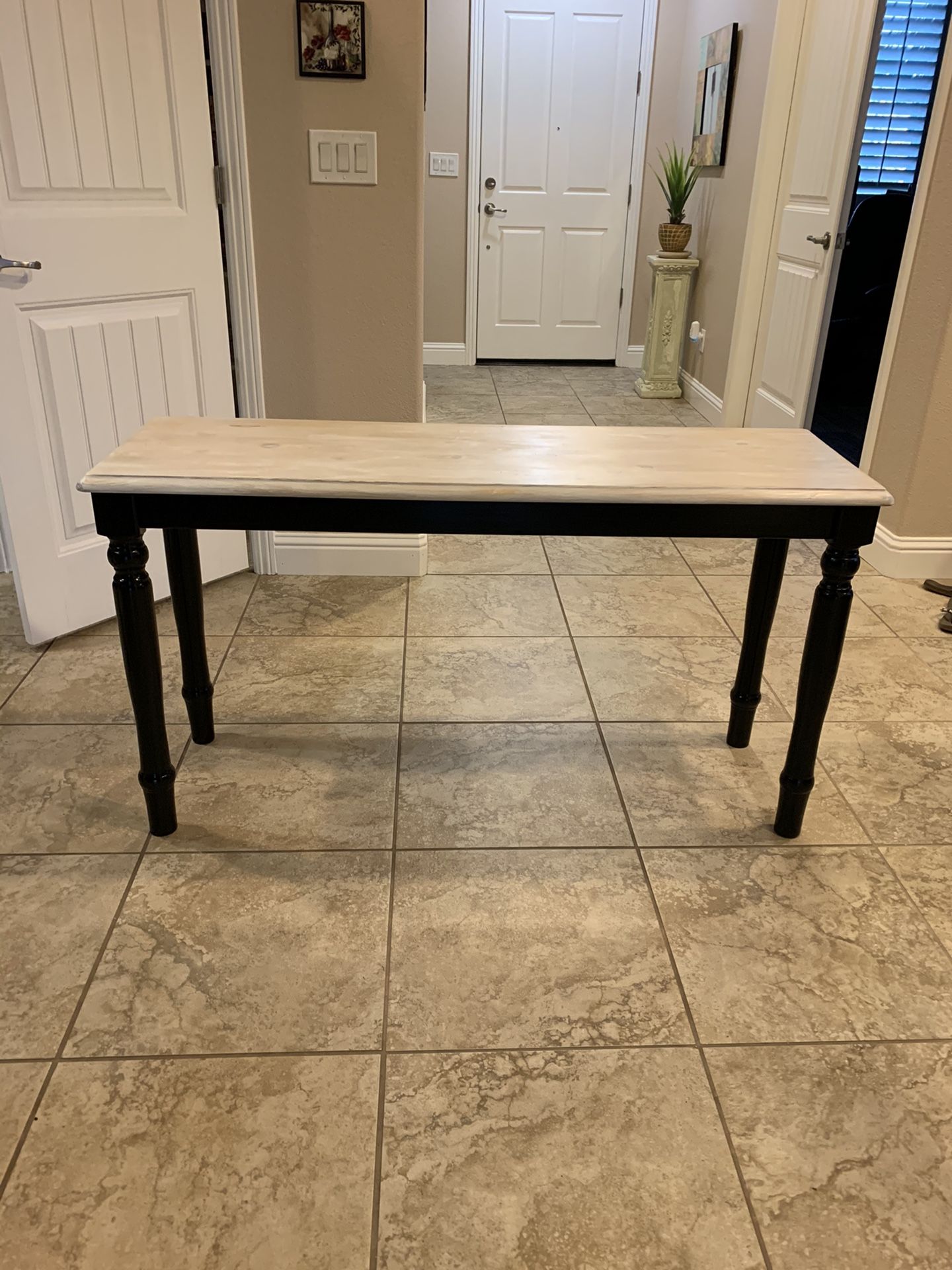 Rustic Wood Console Table