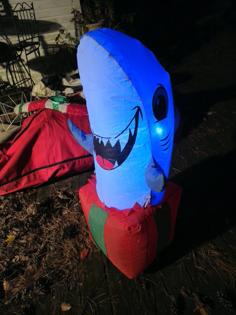 The Price Is Firm.. Christmas Baby Shark Blow Up