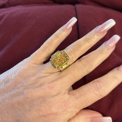 Gold Kunzite Ring