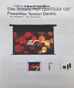 120" Elite Screens Motorized Projector Screen