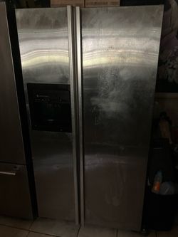 GE Profile Stainless Steel Side-by-Side Refrigerator