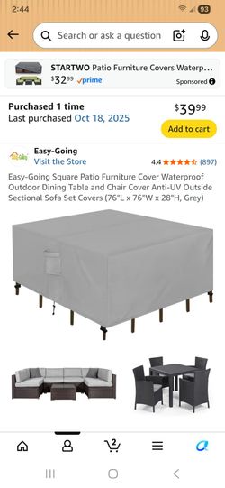 Patio Furniture Cover
