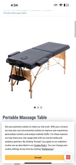 Massage Table 28”x73” Heavy Duty Portable