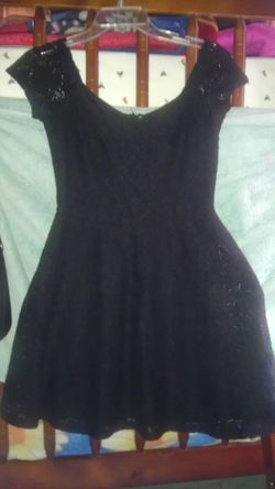 Black lace dress