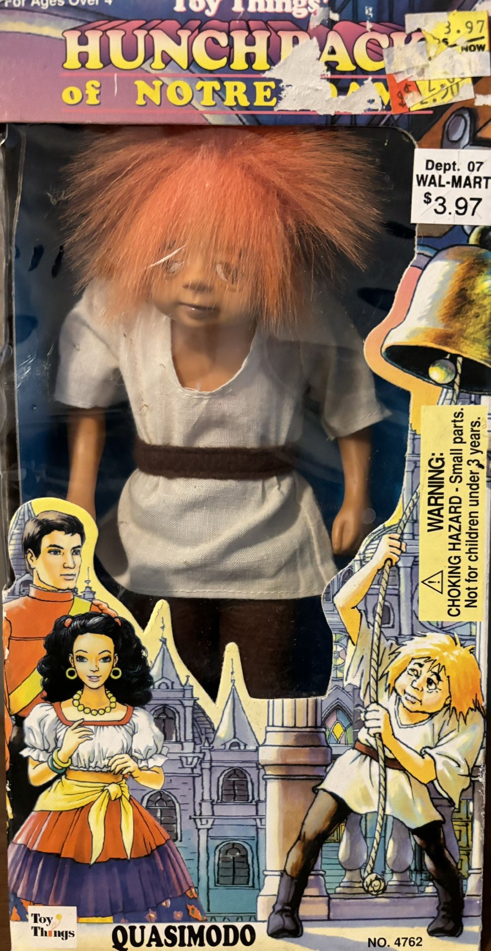 Vintage Collectible Hunchback of Notre Dame Quasimodo Doll by Toy things