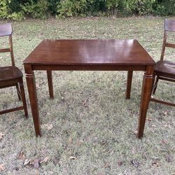 Ashley Furniture Dining Table & Two Chairs Counter Height