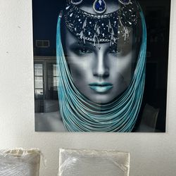 4 X 5  Egyptian Princess Glass Portrait 