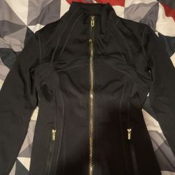 Black And Gold Lululemon Define Jacket Size 4