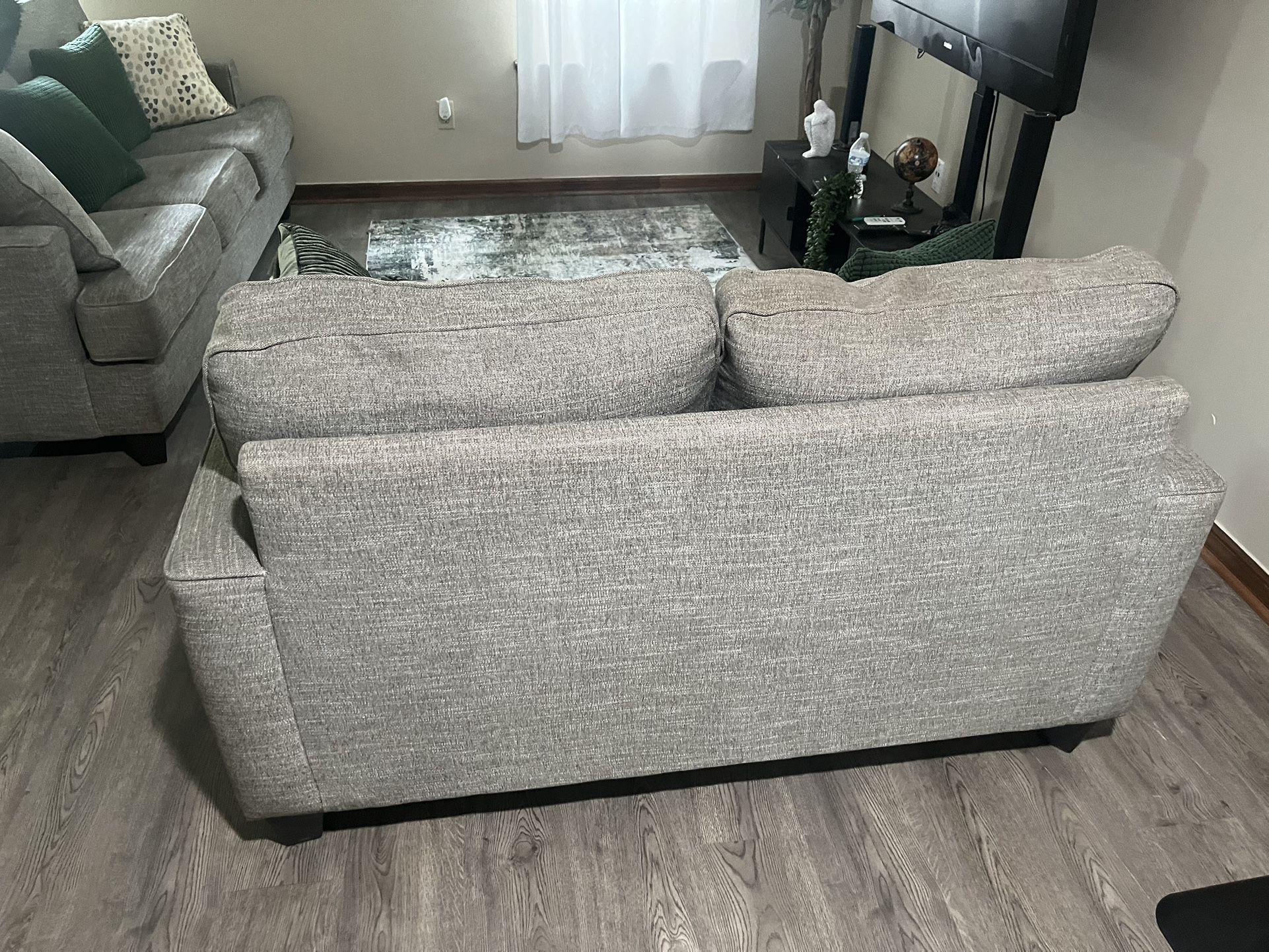 Couch And Love Seat Set With Pillows