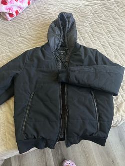 Kenneth Cole Men's Oxford Quilted Hooded Bomber Jacket