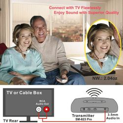 Base for SIMOLIO 2.4G Wireless TV Headsets with 100ft Transmit Range