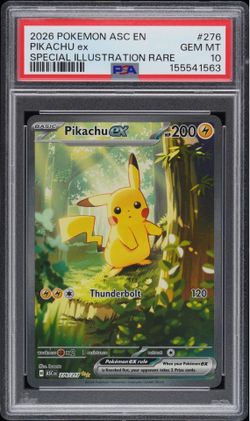PSA 10 Pikachu ex Special Illustration Rare - Ascended Heroes #276/217