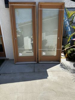 Anpainted Douglas Fir Wood Doors.