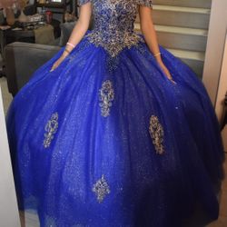 Royal blue Quinceañera Dress 