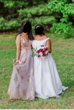 Pink & Gold Stunning Night Gown