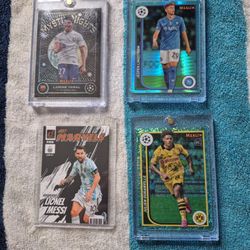 4 Panini Merlin Pro Soccer Cards