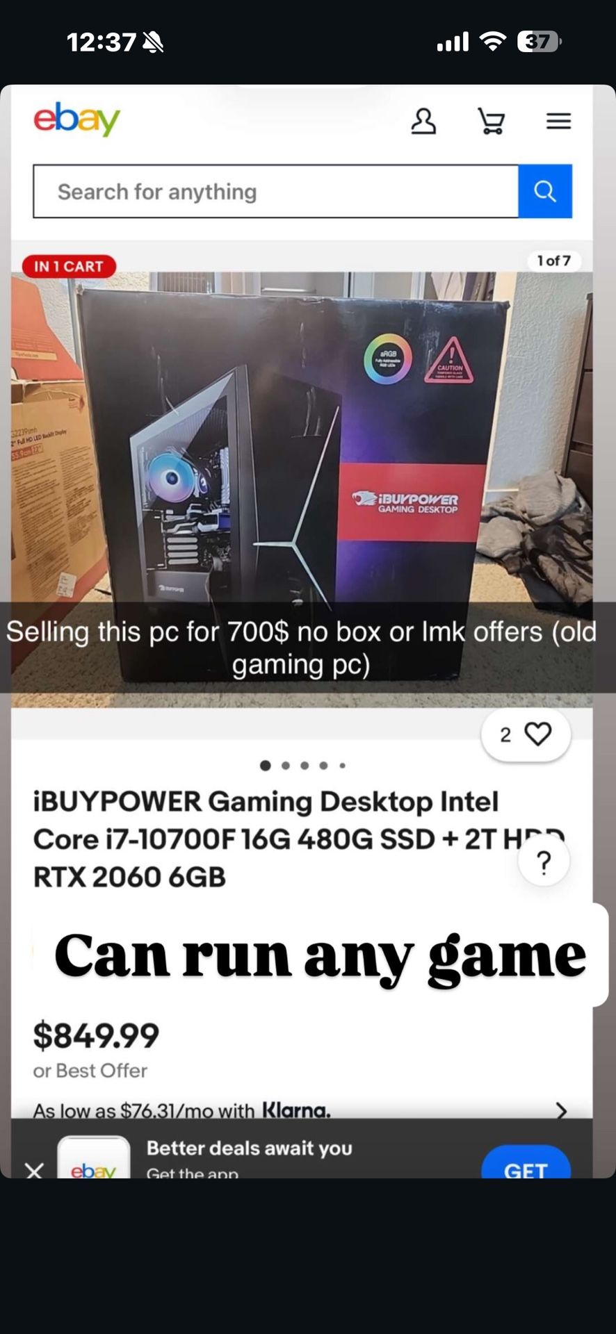 Gaming PC For Sale