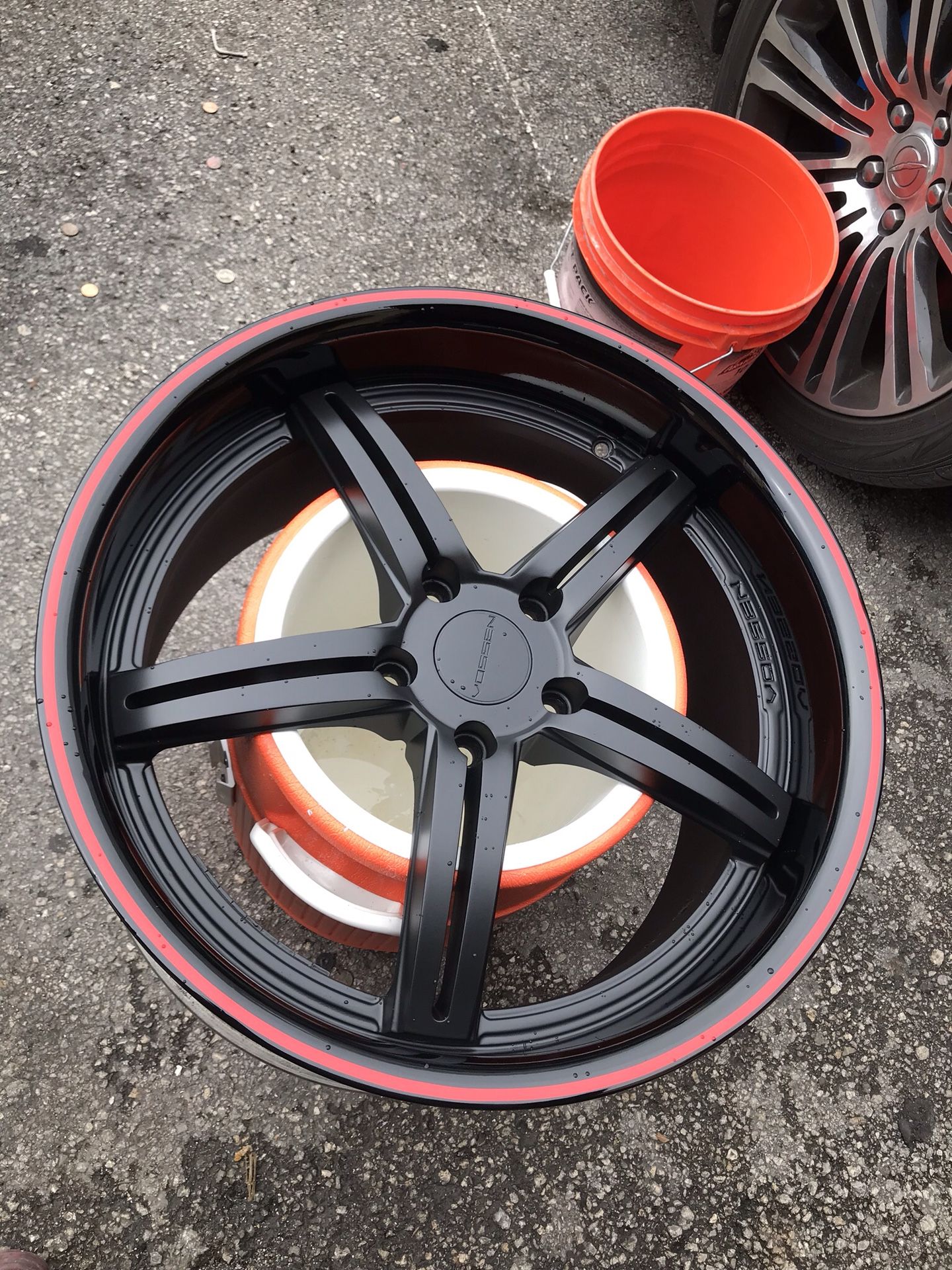 Vossen wheel painted by us