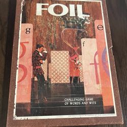 Vintage 1968 FOIL Board Game of Words & Wits Bookshelf Edition Complete 3M