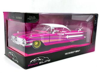 Jada Pink Slips 1:24 Scale Diecast Model Car - 1960 Chevrolet Impala Lowrider